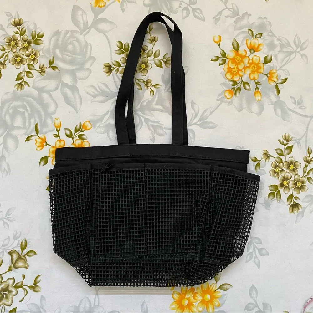 Black Mesh Shower Caddy